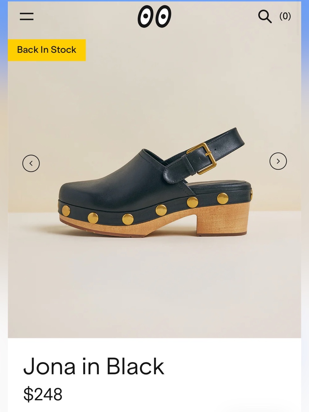 CHARLOTTE STONE Sz11 Jona Studded Clog - Picture 2 of 8